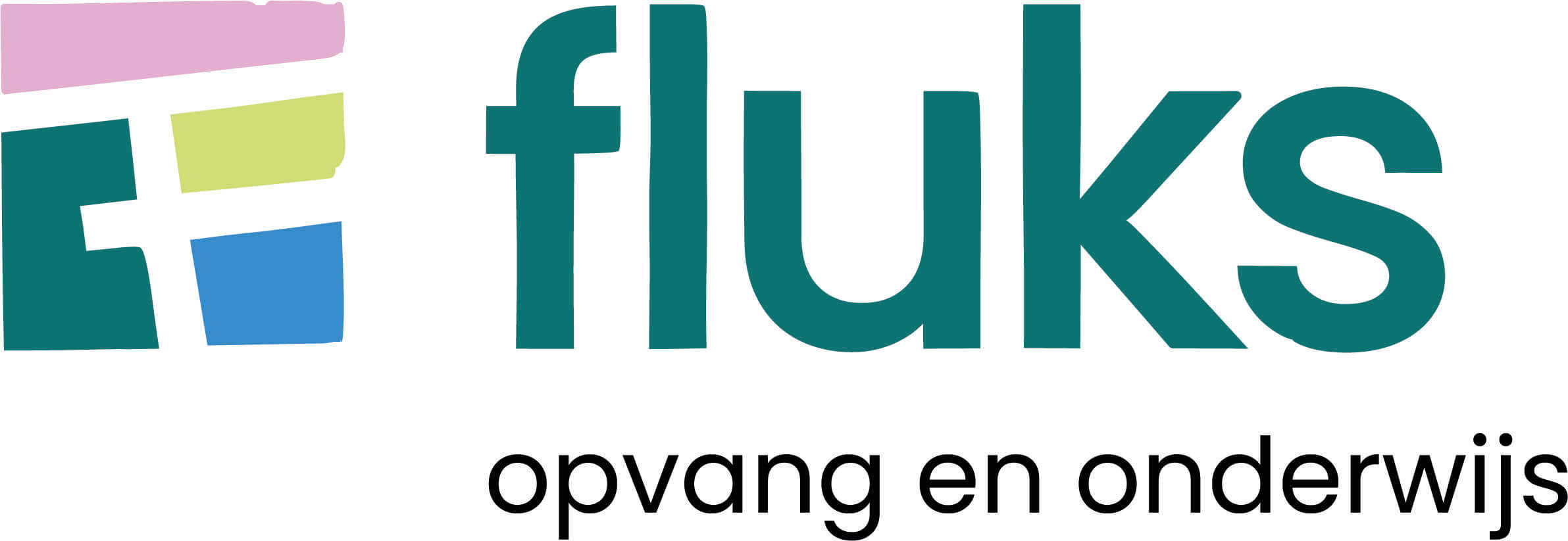 fluks logo liggend payoff cmyk